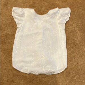 Loft White women's Ruffled Top